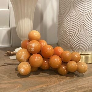 Rare: Vintage Alabaster Grapes from Italy
